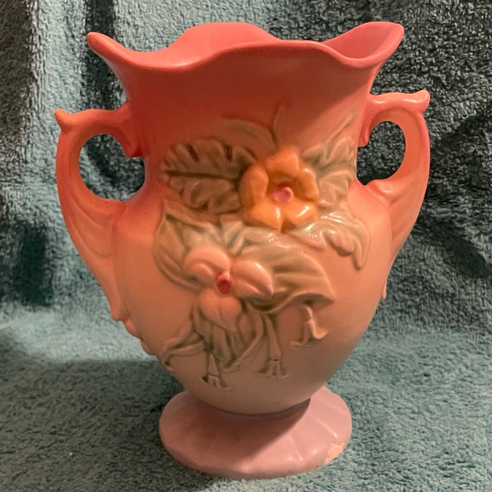 Hull Pink Floral Vase